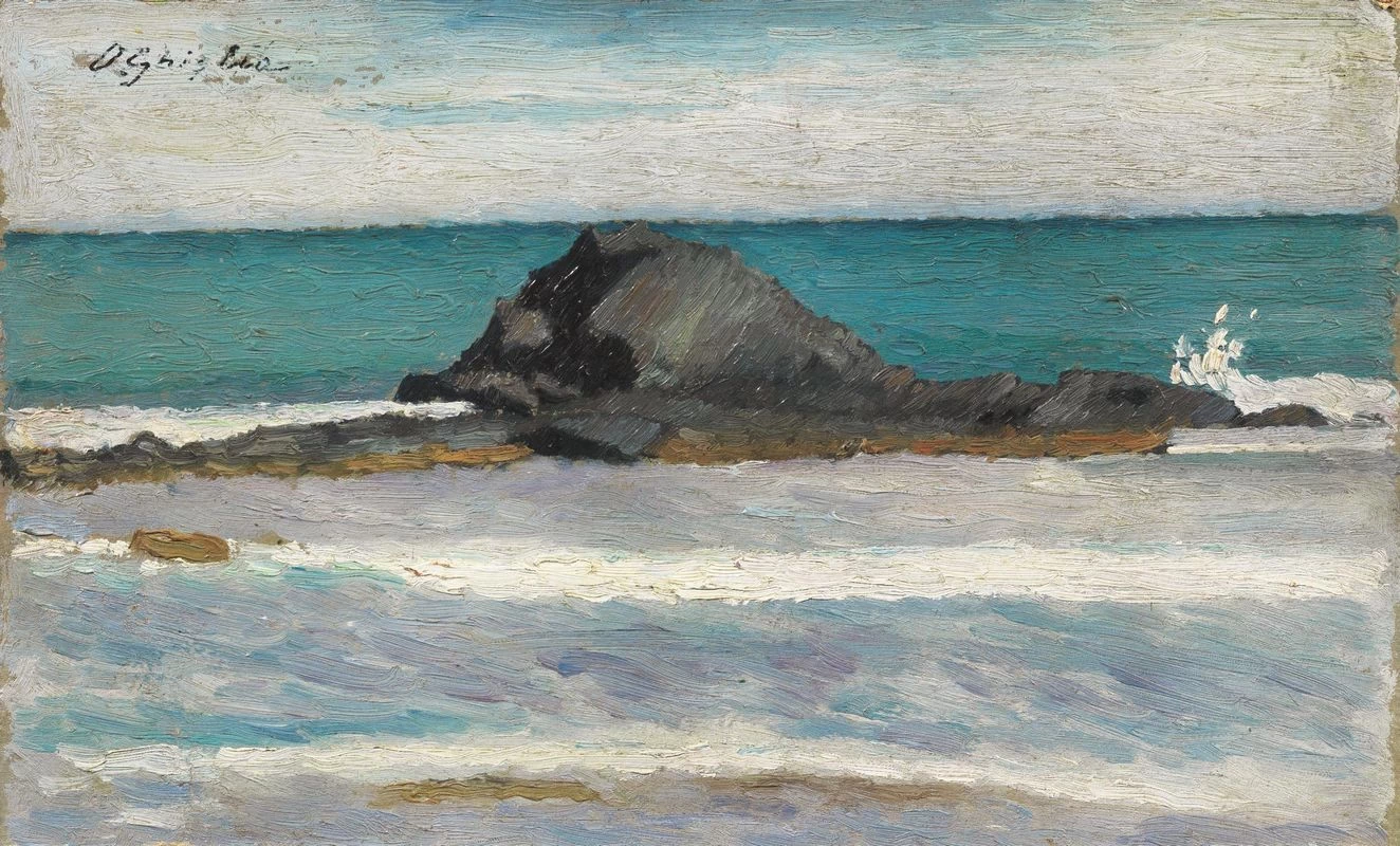 Marina con scoglio